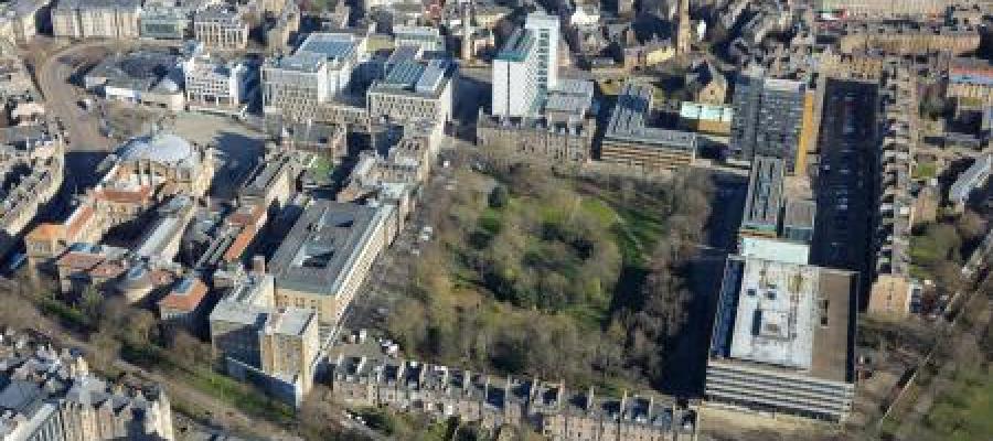 George square aerial view