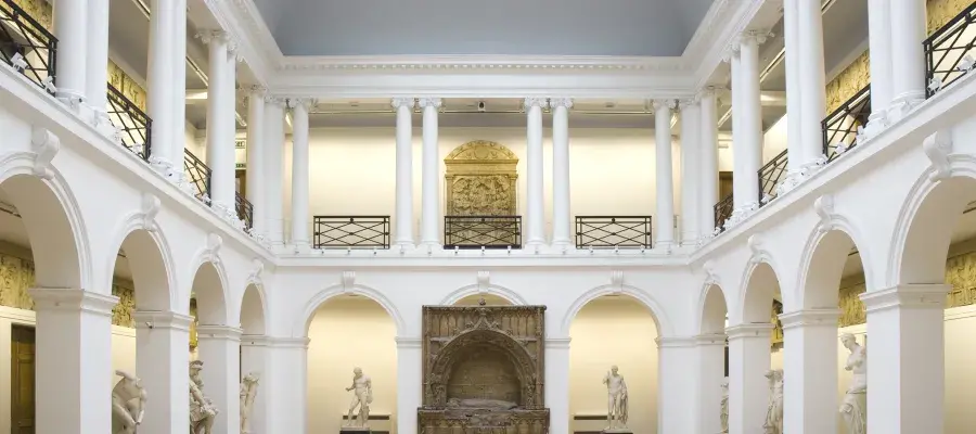 Image of the sculpture court at ECA main building