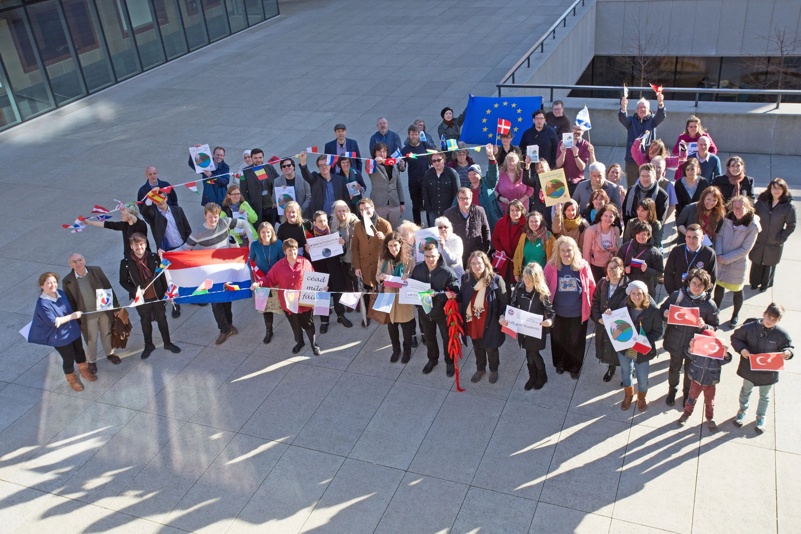 LLC staff and students at One Day Without Us