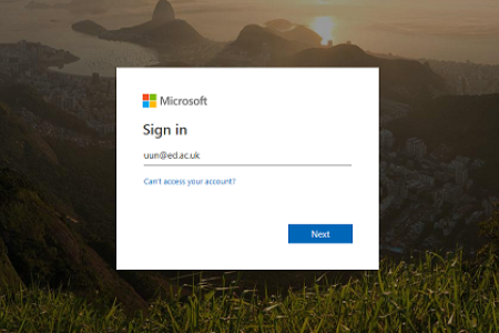 Intranet access page