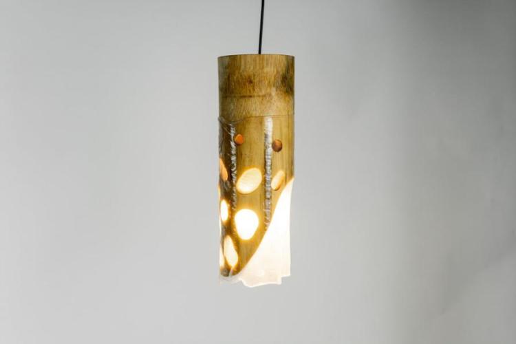 Camila Jiminez Pol’s took inspiration from nature to create Biolum, a biodegradable bacterial cellulose lamp.