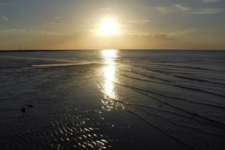 Sunset over ocean