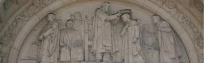 Carving of scholars