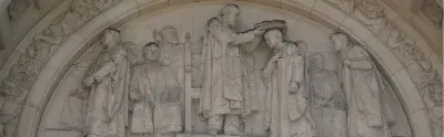 Carving of scholars